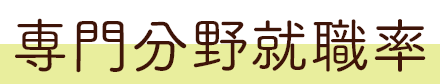 専門分野就職率