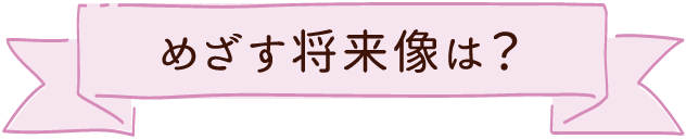 めざす将来像は？